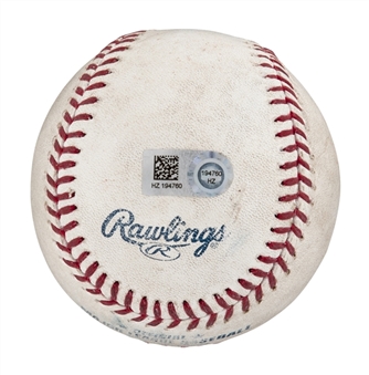 2014 Victor Martinez Game Used Home Run Baseball From May 8, 2014 (MLB Authenticated)